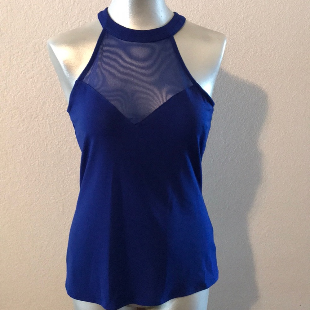I.N.C. Illusion Halter-Neck Top